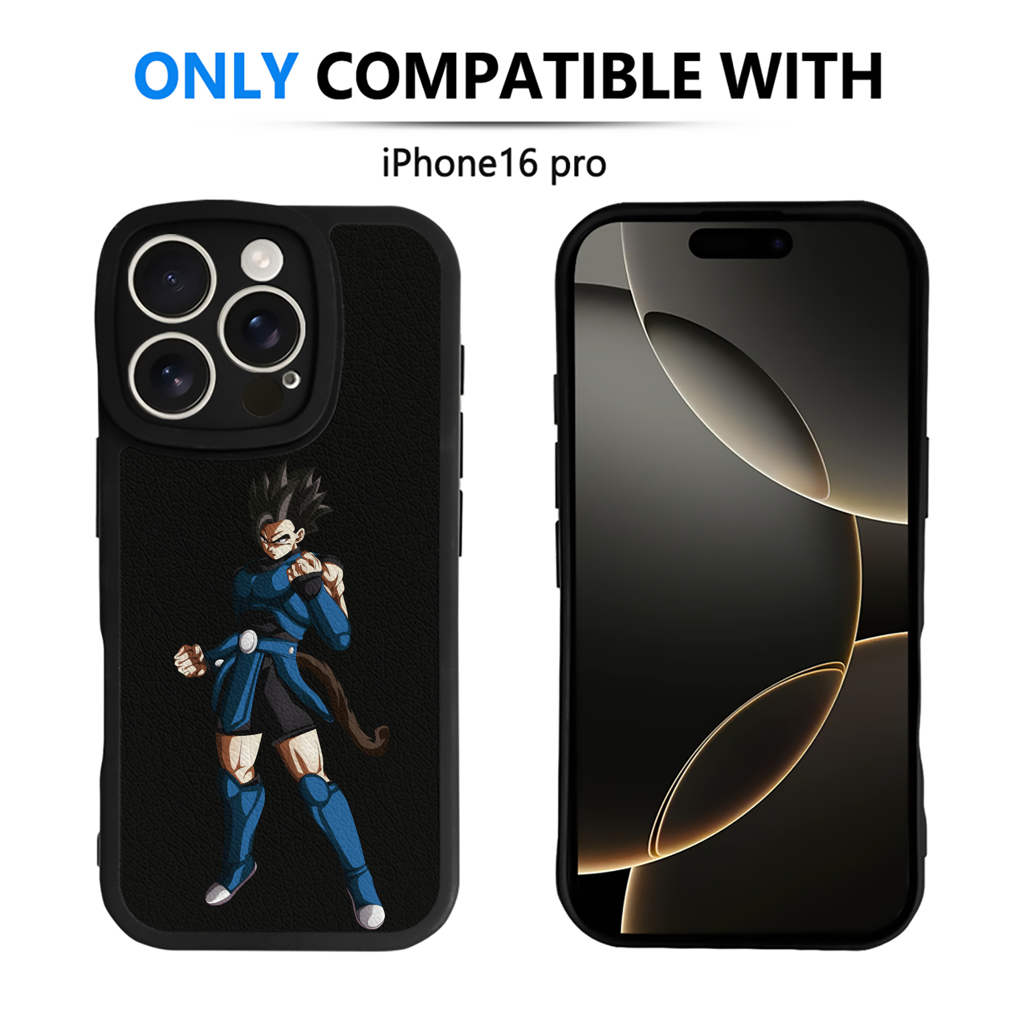（画像用） ドラゴンボール 孫 悟飯（そんごはん）DRAGON BALL Son Gohan 【iPhone 16シリーズ対応】シリコンスマホケース（レザー調） 材質：シリコン